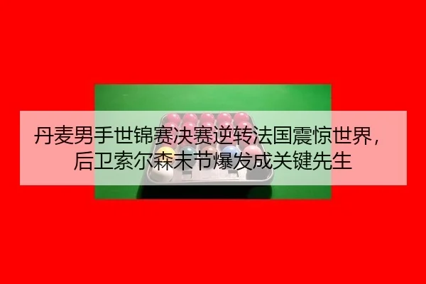 丹麦男手世锦赛决赛逆转法国震惊世界，后卫索尔森末节爆发成关键先生